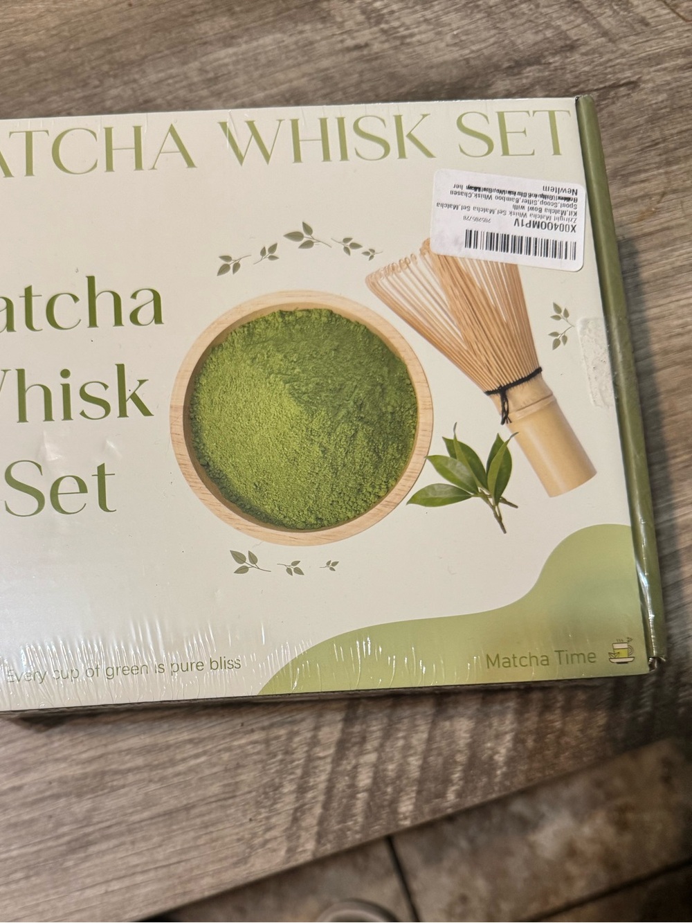 Matcha Whisk Set - Natural Bamboo (Green)